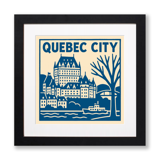 Cities Linoprint-Style Art (c112)