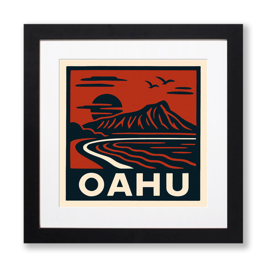 Cities Linoprint-Style Art (c128)