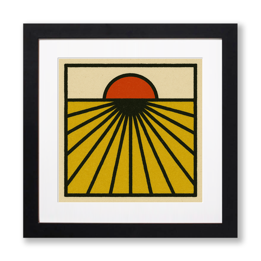 Bauhaus Design Linoprint-Style Art (c464)