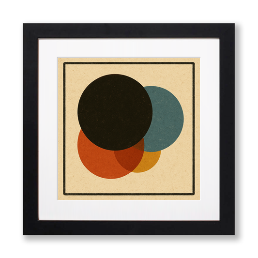 Bauhaus Design Linoprint-Style Art (c453)