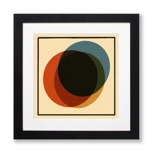 Bauhaus Design Linoprint-Style Art (c399)