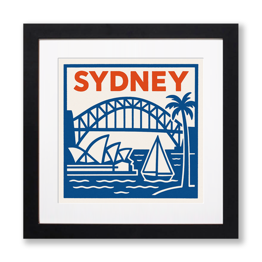 Cities Linoprint-Style Art (c81)