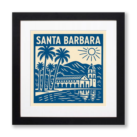 Cities Linoprint-Style Art (c98)