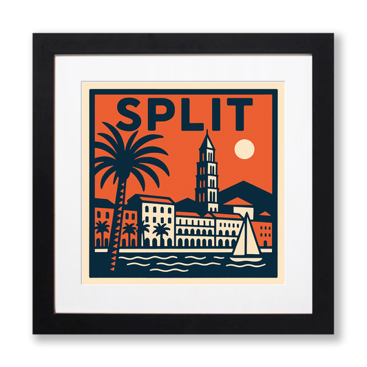 Cities Linoprint-Style Art (c85)