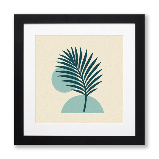 Flowers and Plants Linoprint-Style Art (c496)