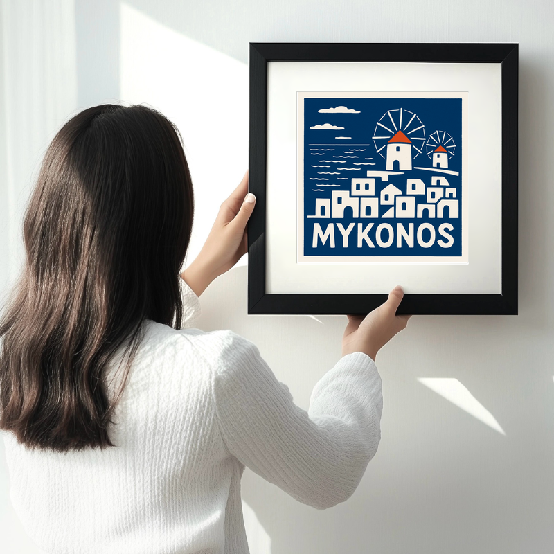 Cities Linoprint-Style Art (c137)