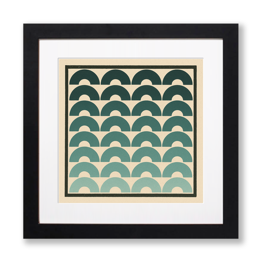 Bauhaus Design Linoprint-Style Art (c412)