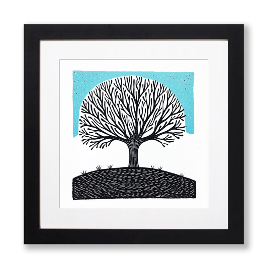 Minimalist textures Linoprint-Style Art (540-1)