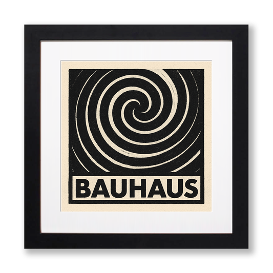 Bauhaus Design Linoprint-Style Art (c486)