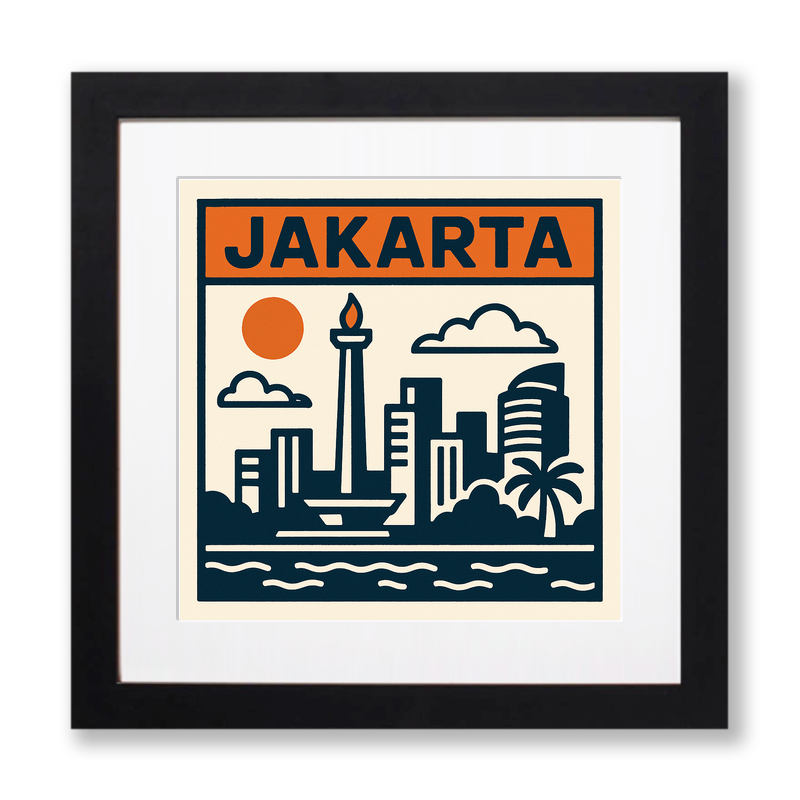 Cities Linoprint-Style Art (c175)