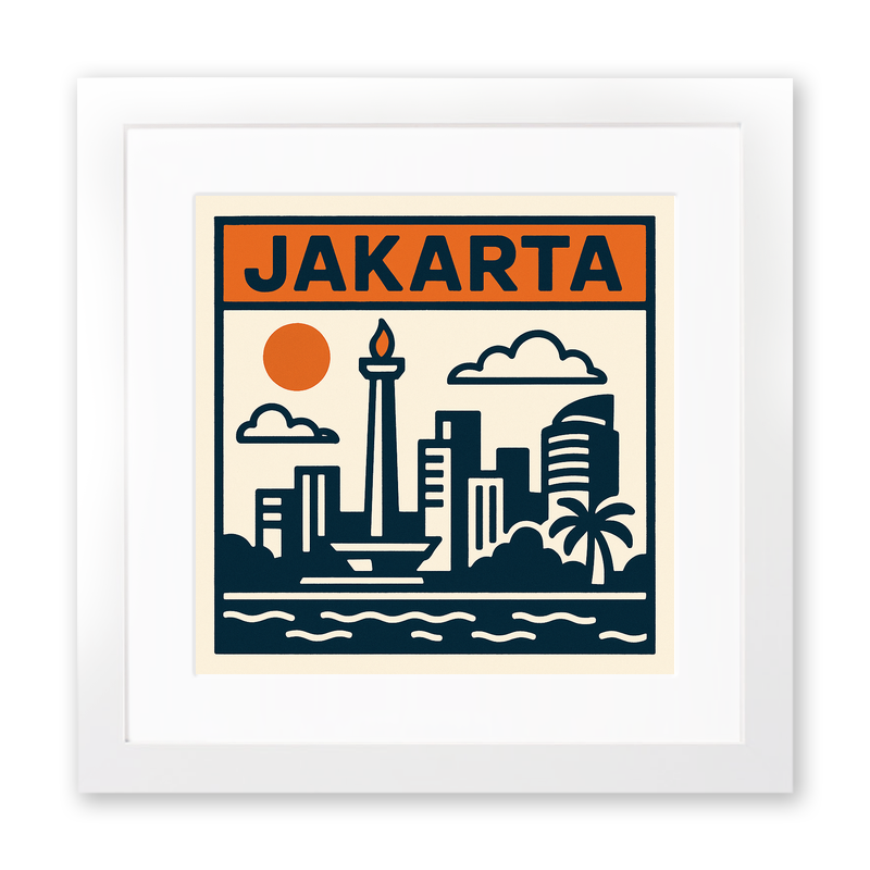 Cities Linoprint-Style Art (c175)