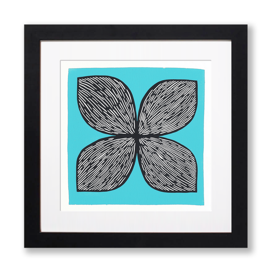 Symmetrical patterns Linoprint-Style Art (543-1)