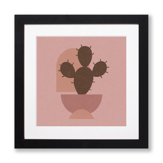 Flowers and Plants Linoprint-Style Art (c512)