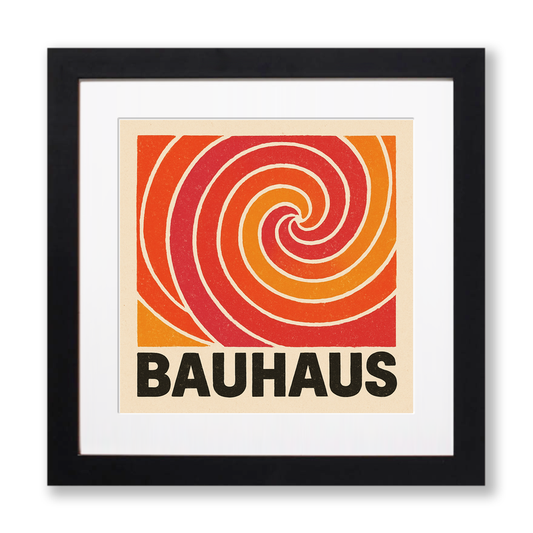 Bauhaus Design Linoprint-Style Art (c485)