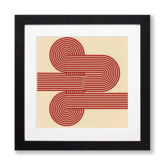 Bauhaus Design Linoprint-Style Art (c436)