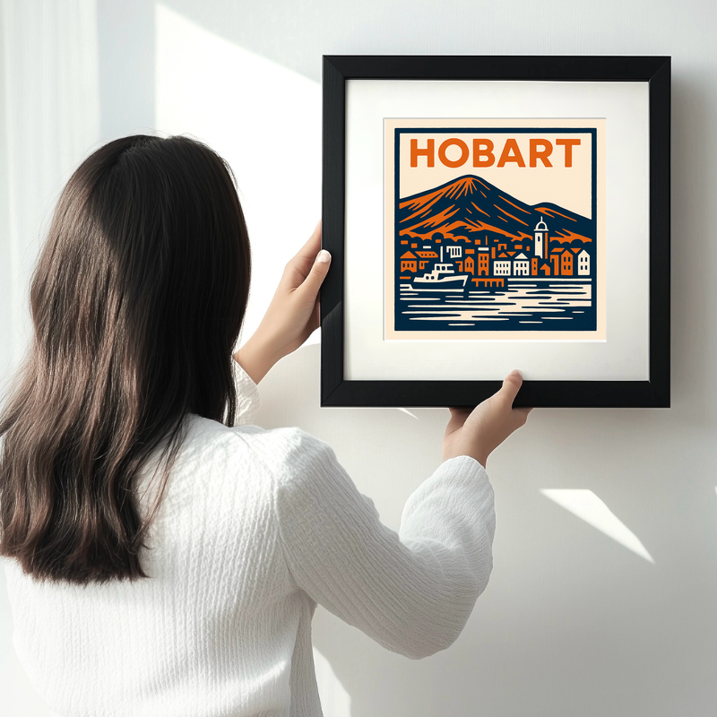 Cities Linoprint-Style Art (c183)