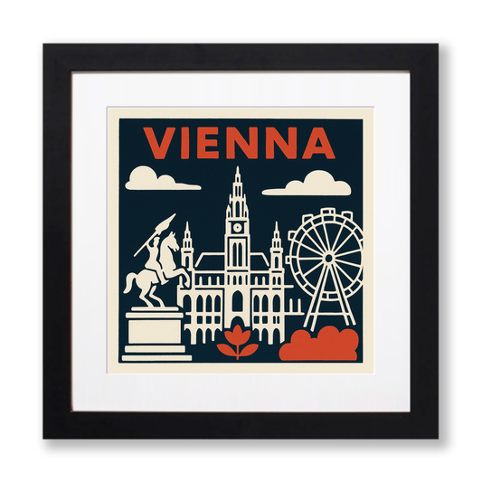 Cities Linoprint-Style Art (c60)