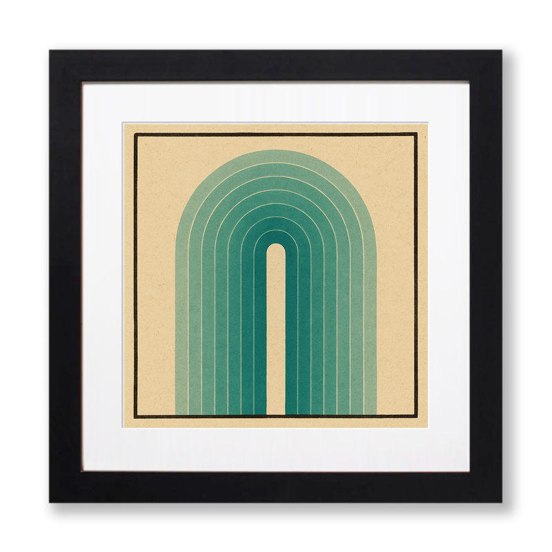 Bauhaus Design Linoprint-Style Art (c444)