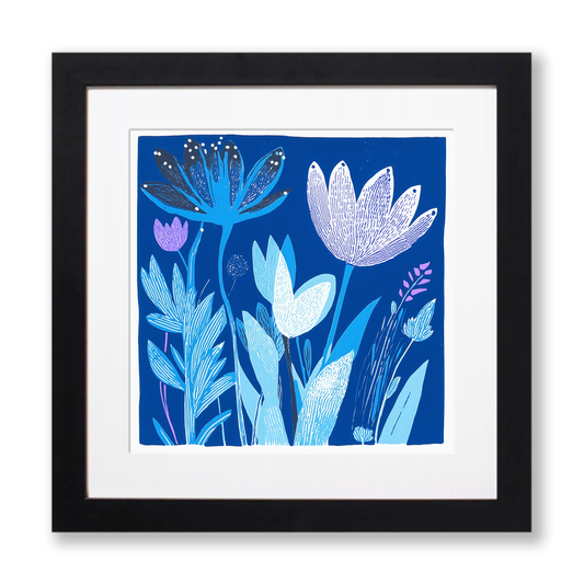 Lily Linoprint-Style Art (958-1)