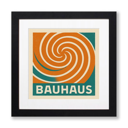 Bauhaus Design Linoprint-Style Art (c426)