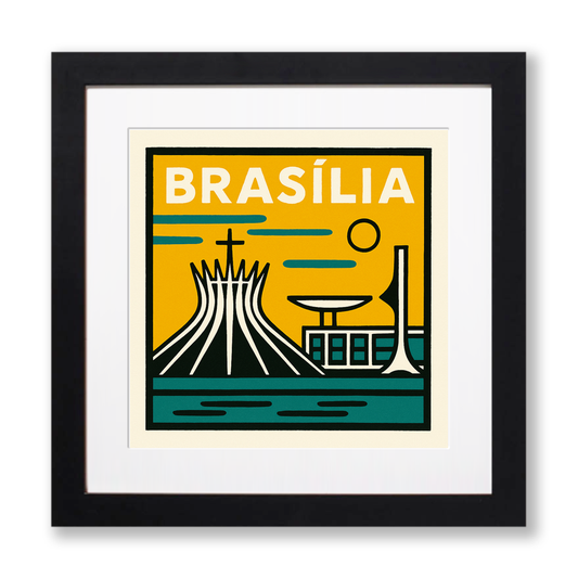 Cities Linoprint-Style Art (c228)