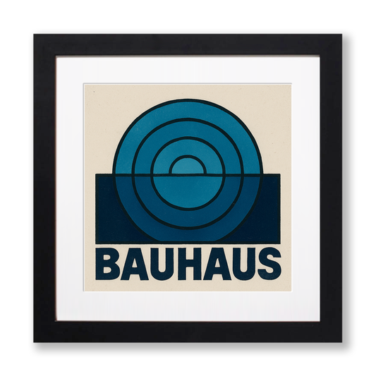 Bauhaus Design Linoprint-Style Art (c478)
