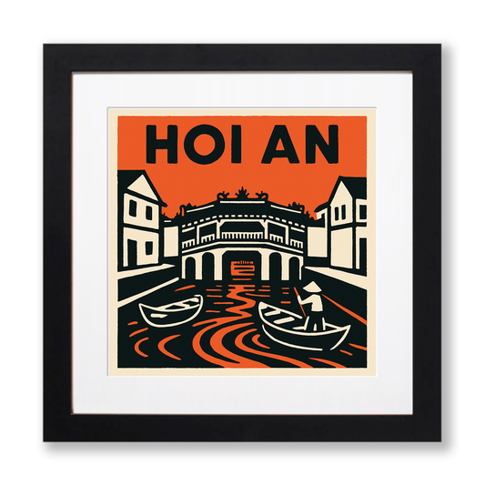 Cities Linoprint-Style Art (c182)