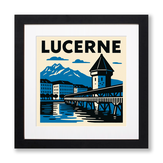 Cities Linoprint-Style Art (c157)