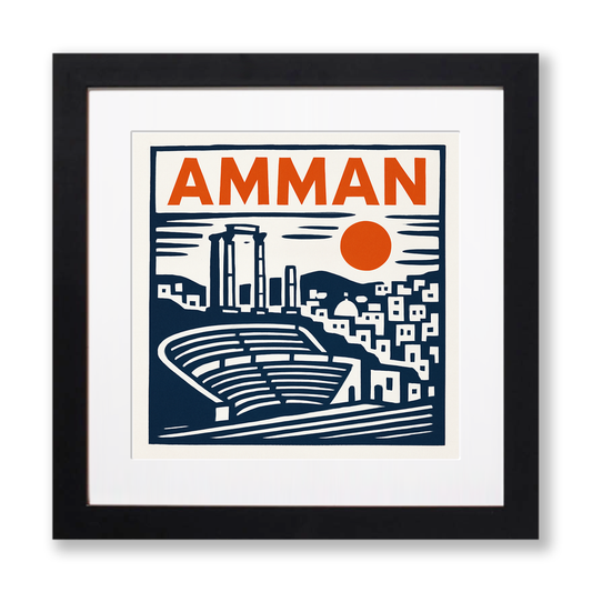 Cities Linoprint-Style Art (c247)