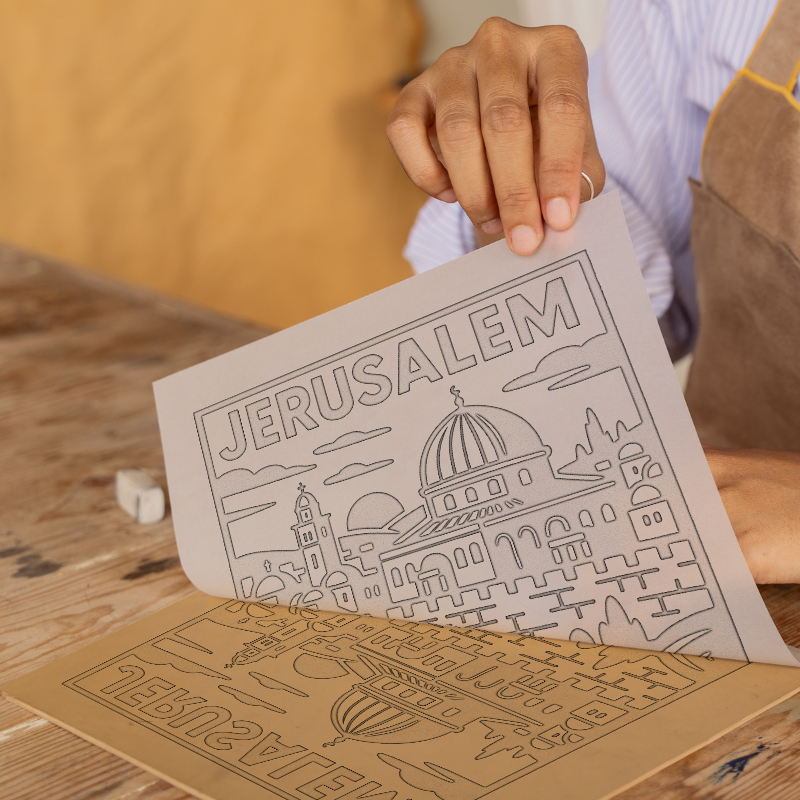 Cities Linoprint-Style Art (c174)