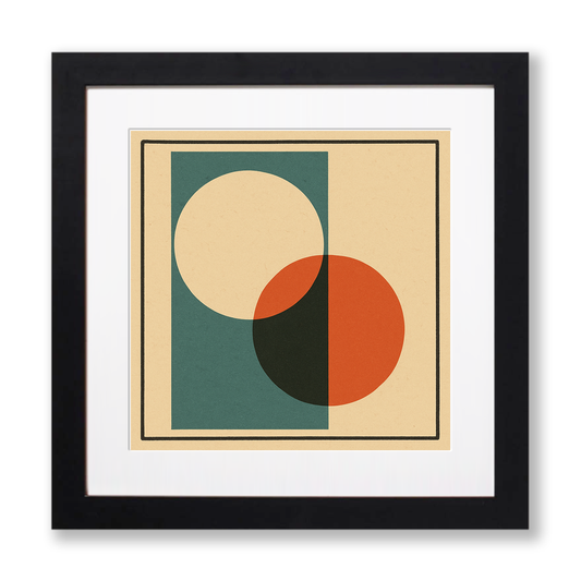 Bauhaus Design Linoprint-Style Art (c439)