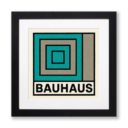 Bauhaus Design Linoprint-Style Art (c420)