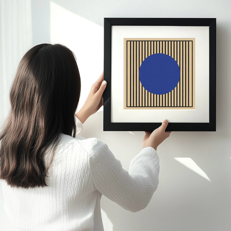 Bauhaus Design Linoprint-Style Art (c458)