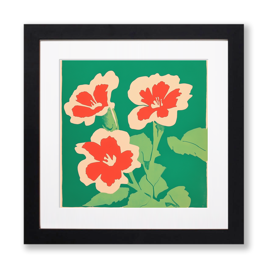 Primrose Linoprint-Style Art (1672-1)