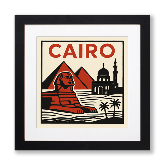 Cities Linoprint-Style Art (c220)