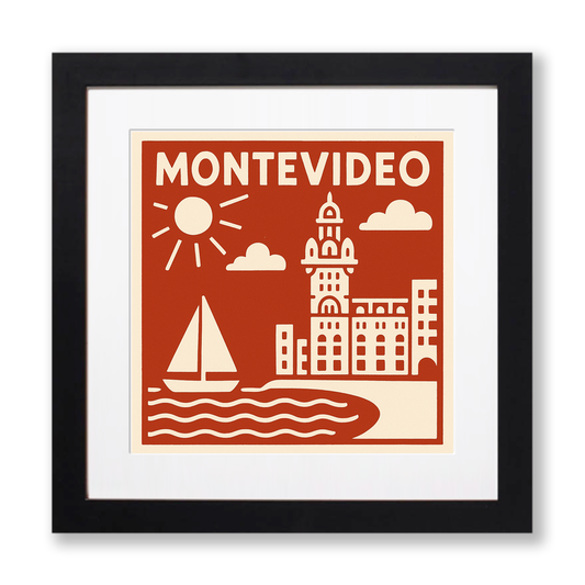 Cities Linoprint-Style Art (c143)