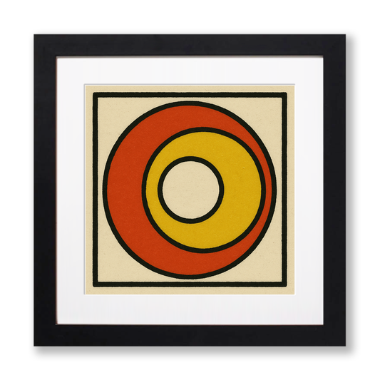 Bauhaus Design Linoprint-Style Art (c463)