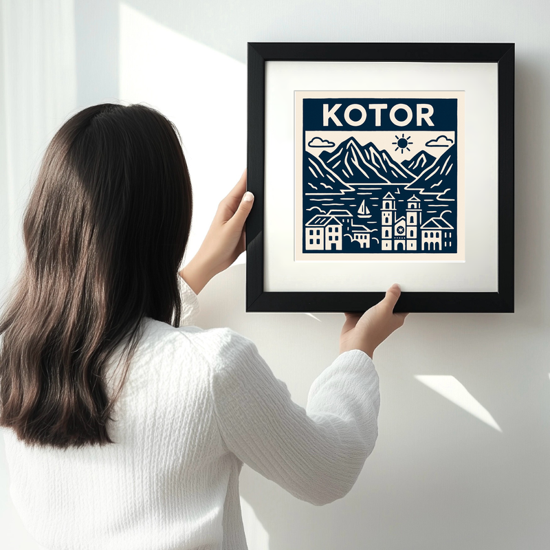 Cities Linoprint-Style Art (c172)