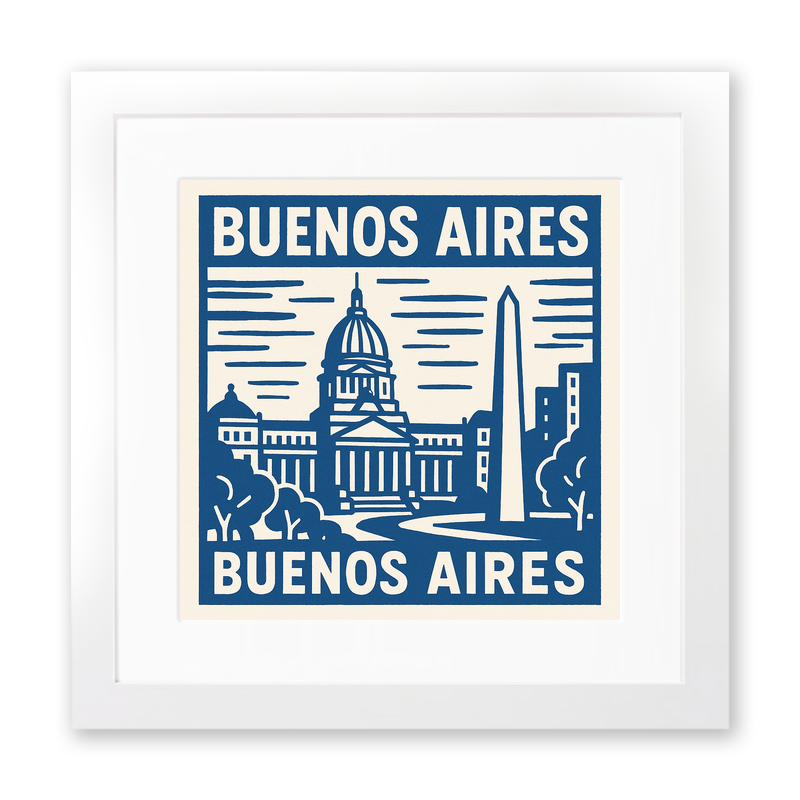 Cities Linoprint-Style Art (c225)