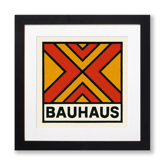 Bauhaus Design Linoprint-Style Art (c441)
