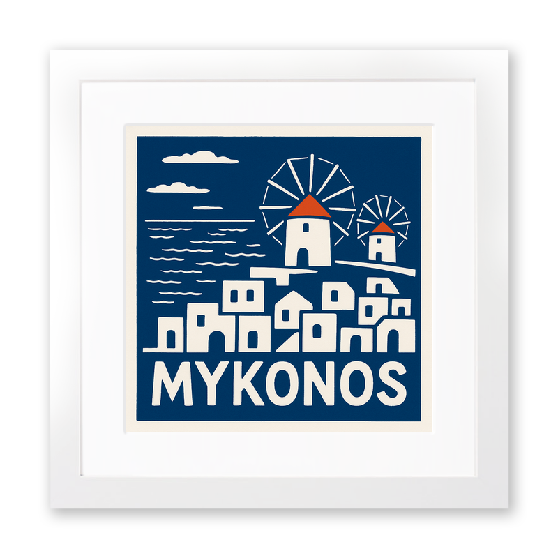 Cities Linoprint-Style Art (c137)
