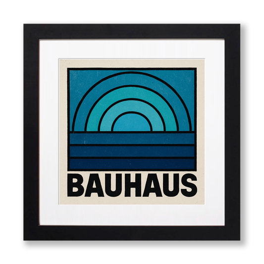Bauhaus Design Linoprint-Style Art (c475)
