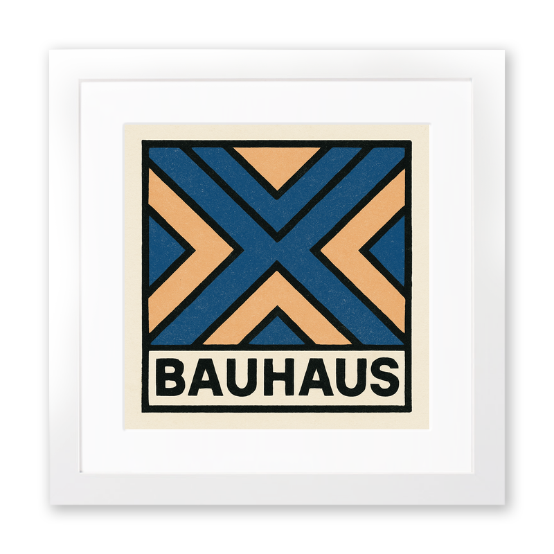Bauhaus Design Linoprint-Style Art (c409)