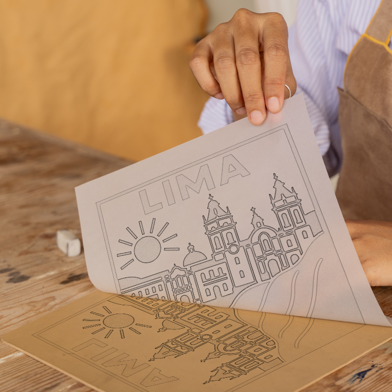 Cities Linoprint-Style Art (c163)