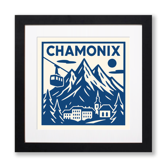 Cities Linoprint-Style Art (c216)