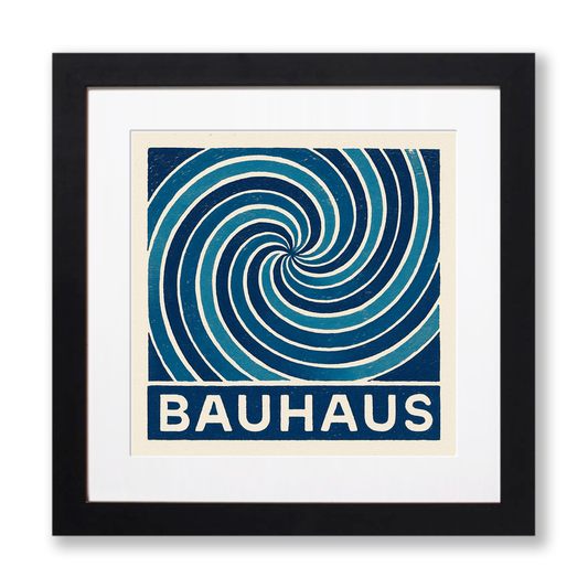 Bauhaus Design Linoprint-Style Art (c440)