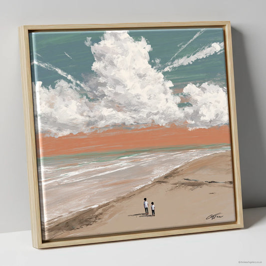 Framed Canvas Natural Frame