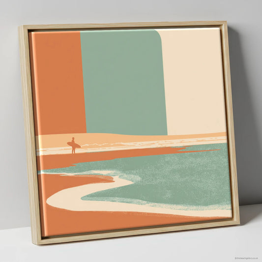 Framed Canvas Natural Frame