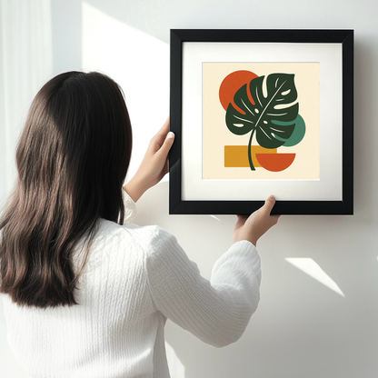 Flowers and Plants Linoprint-Style Art (c500)