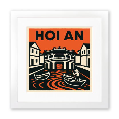 Cities Linoprint-Style Art (c182)